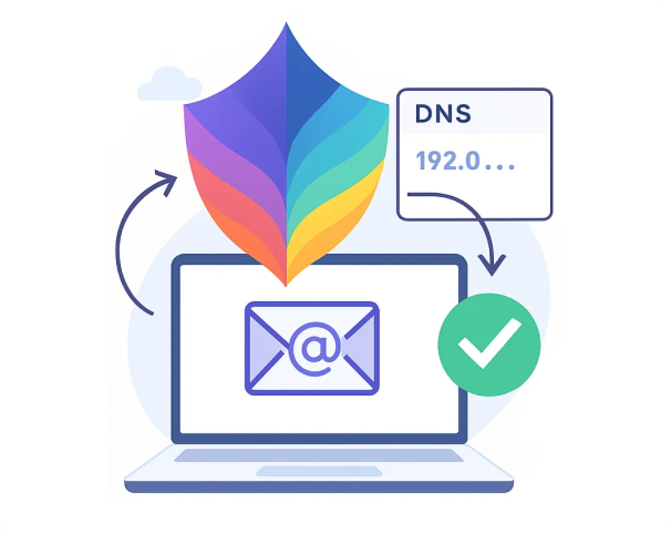 DMARCFlow application on a laptop